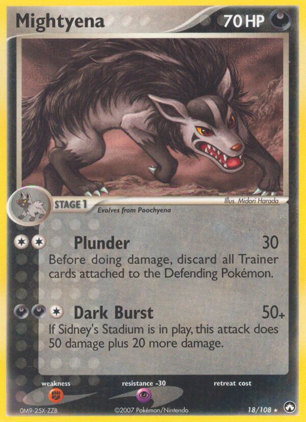 Mightyena (18/108) (Theme Deck Exclusive) [EX: Power Keepers] | Gamers Paradise