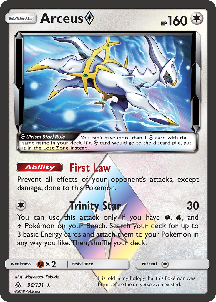 Arceus (96/131) (Prism Star) [Sun & Moon: Forbidden Light] | Gamers Paradise