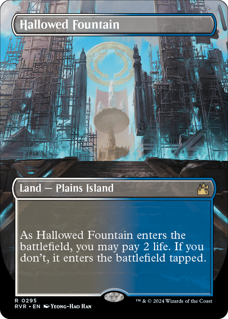 Hallowed Fountain (Borderless) [Ravnica Remastered] | Gamers Paradise