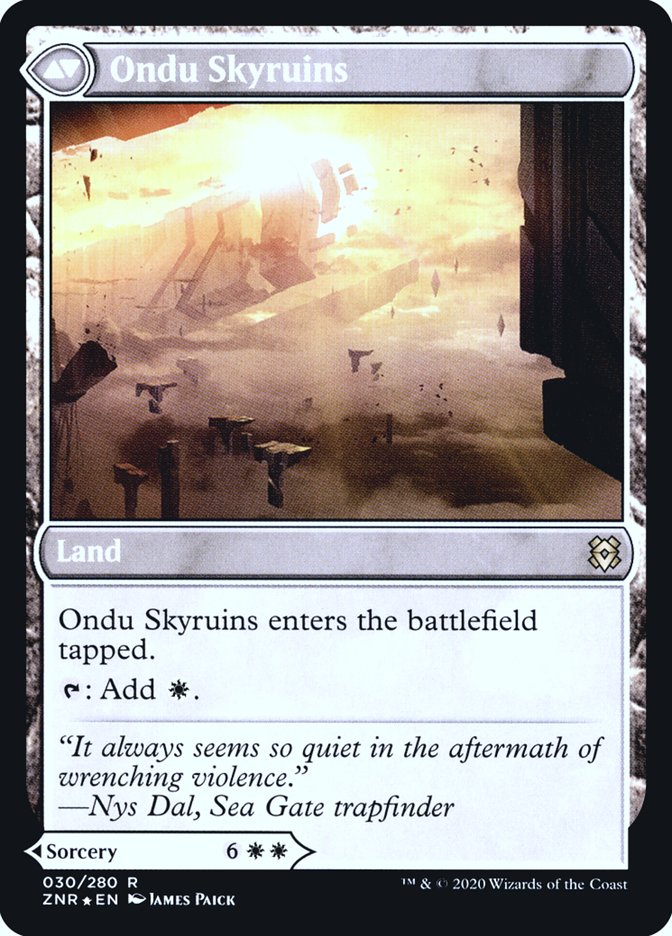 Ondu Inversion // Ondu Skyruins [Zendikar Rising Prerelease Promos] | Gamers Paradise