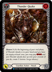 Thunder Quake (Red) [EVR024] (Everfest)  1st Edition Rainbow Foil | Gamers Paradise