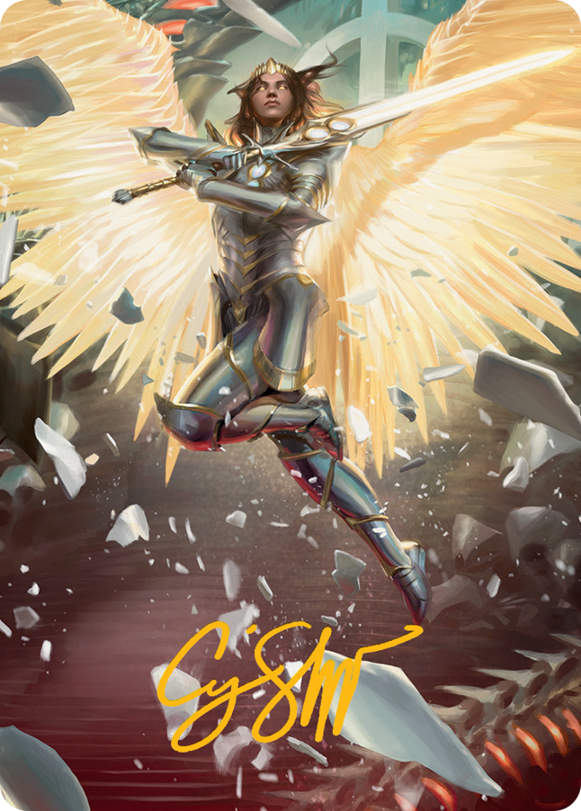 Archangel Elspeth Art Card (Gold-Stamped Signature) [March of the Machine Art Series] | Gamers Paradise