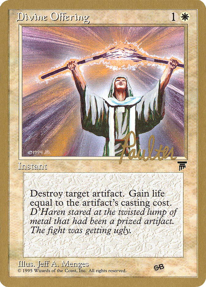 Divine Offering (Preston Poulter) (SB) [Pro Tour Collector Set] | Gamers Paradise