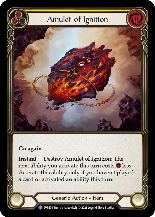 Amulet of Ignition [EVR179] (Everfest)  1st Edition Cold Foil | Gamers Paradise