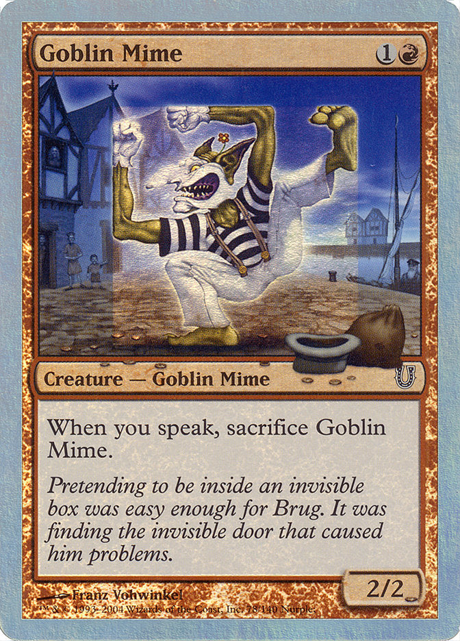 Goblin Mime (Alternate Foil) [Unhinged] | Gamers Paradise