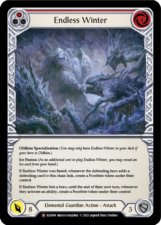 Endless Winter [U-ELE004] Unlimited Rainbow Foil | Gamers Paradise