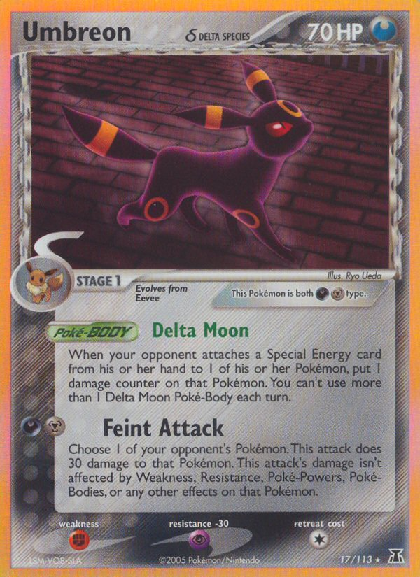 Umbreon (17/113) (Delta Species) [EX: Delta Species] | Gamers Paradise