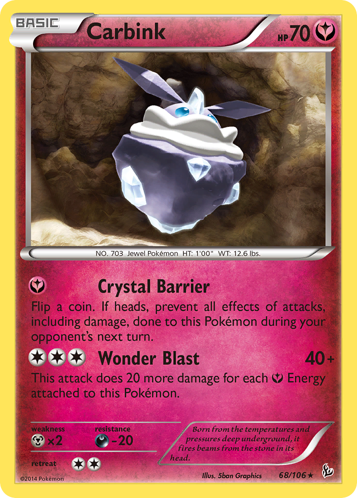 Carbink (68/106) (Theme Deck Exclusive) [XY: Flashfire] | Gamers Paradise