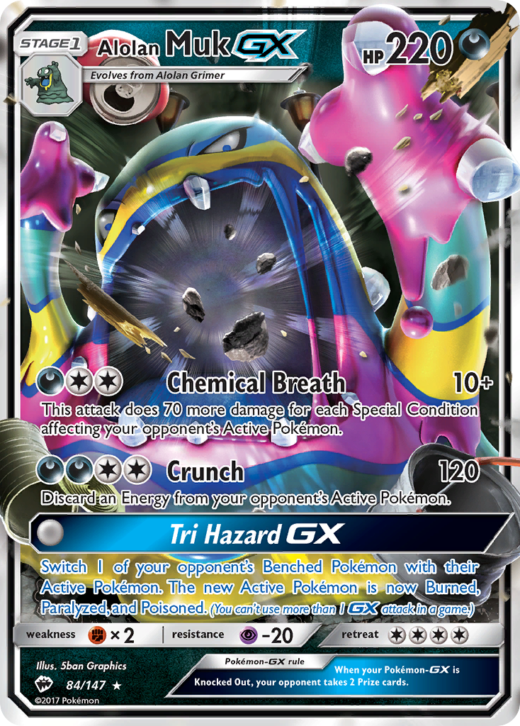 Alolan Muk GX (84/147) [Sun & Moon: Burning Shadows] | Gamers Paradise