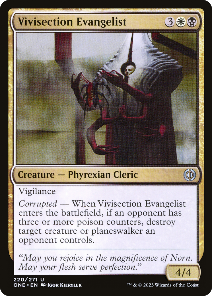 Vivisection Evangelist [Phyrexia: All Will Be One] | Gamers Paradise