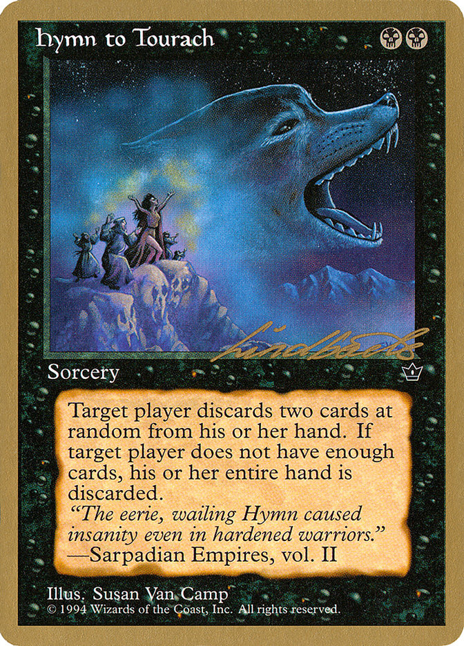 Hymn to Tourach (Wolf) (Leon Lindback) [Pro Tour Collector Set] | Gamers Paradise