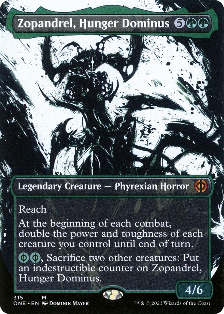 Zopandrel, Hunger Dominus (Borderless Ichor) [Phyrexia: All Will Be One] | Gamers Paradise
