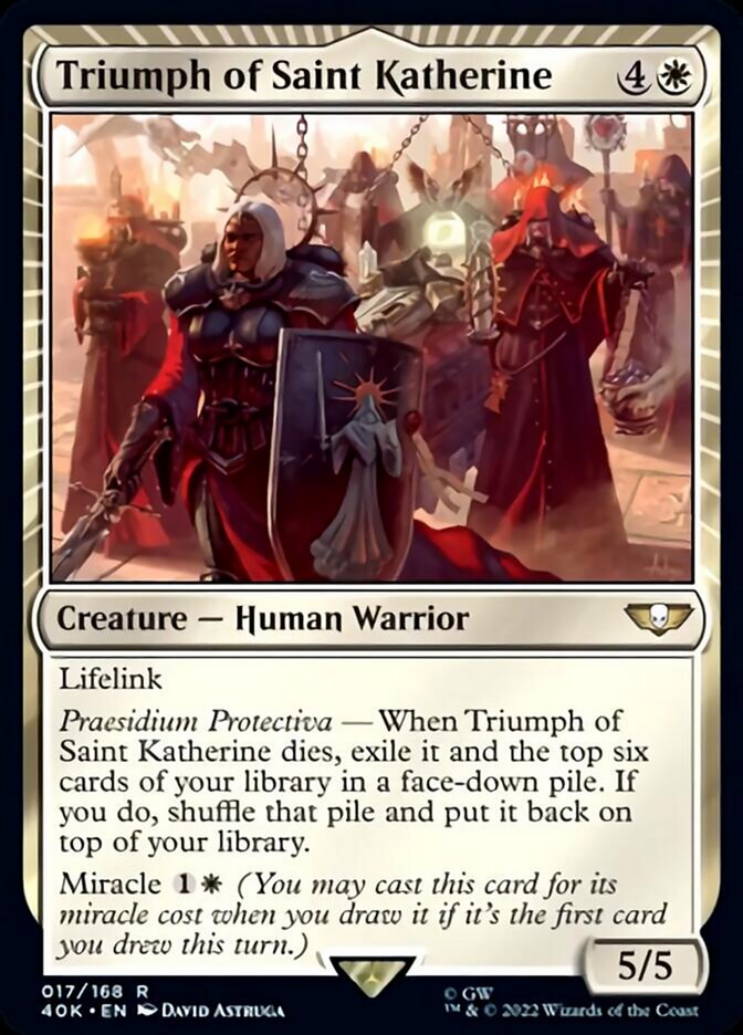 Triumph of Saint Katherine (Surge Foil) [Universes Beyond: Warhammer 40,000] | Gamers Paradise