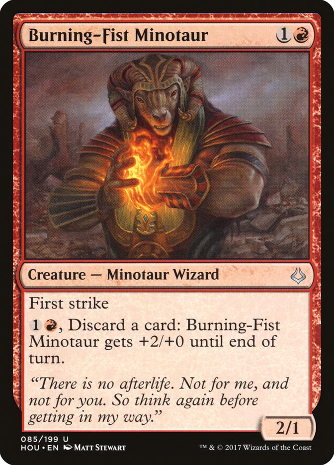 Burning-Fist Minotaur [Hour of Devastation] | Gamers Paradise