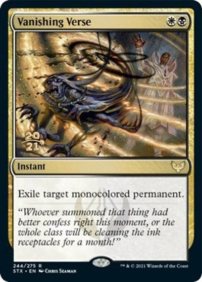 Vanishing Verse [Strixhaven: School of Mages Prerelease Promos] | Gamers Paradise