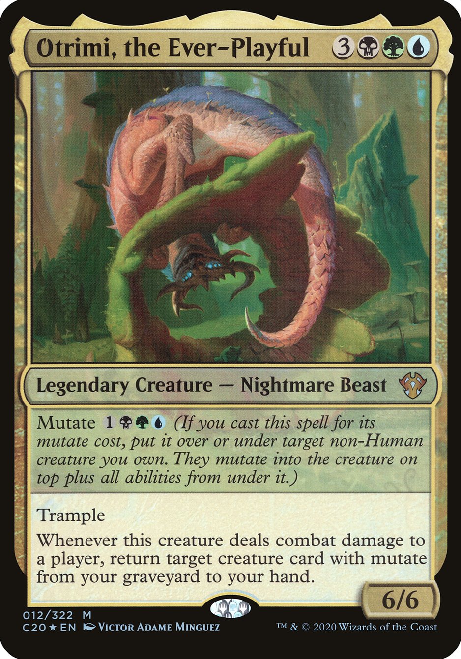 Otrimi, the Ever-Playful (Oversized) [Commander 2020 Oversized] | Gamers Paradise