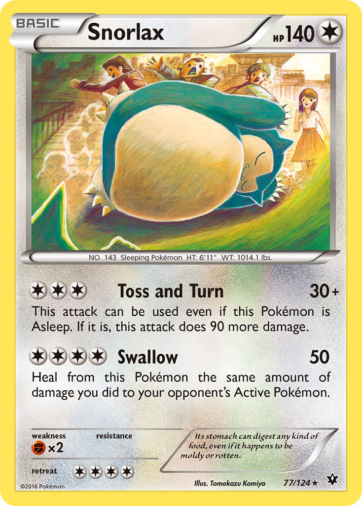 Snorlax (77/124) [XY: Fates Collide] | Gamers Paradise