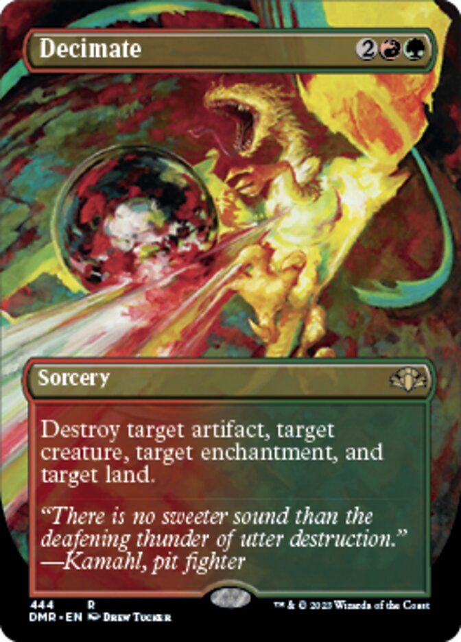 Decimate (Borderless Alternate Art) [Dominaria Remastered] | Gamers Paradise