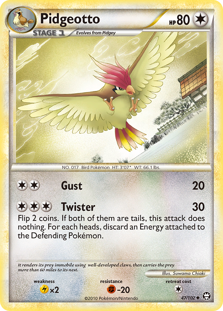 Pidgeotto (47/102) [HeartGold & SoulSilver: Triumphant] | Gamers Paradise