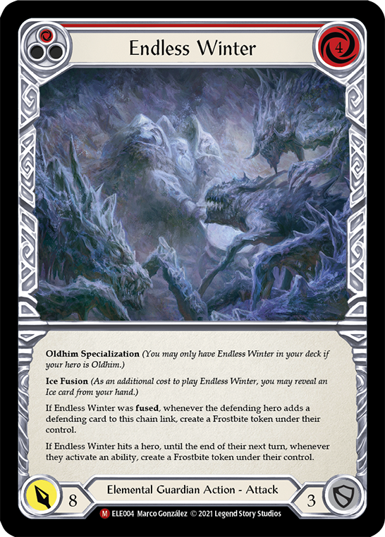 Endless Winter [ELE004] (Tales of Aria)  1st Edition Rainbow Foil | Gamers Paradise