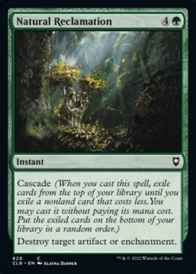 Natural Reclamation [Commander Legends: Battle for Baldur's Gate] | Gamers Paradise
