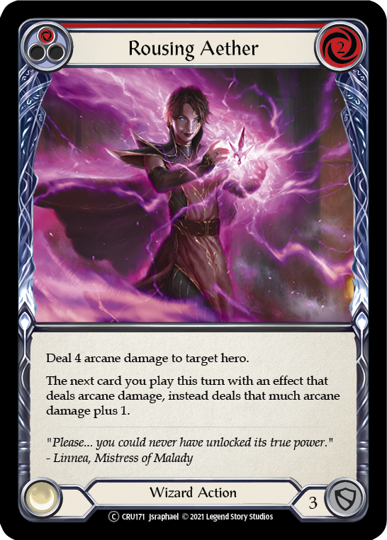 Rousing Aether (Red) [U-CRU171-RF] Unlimited Rainbow Foil | Gamers Paradise