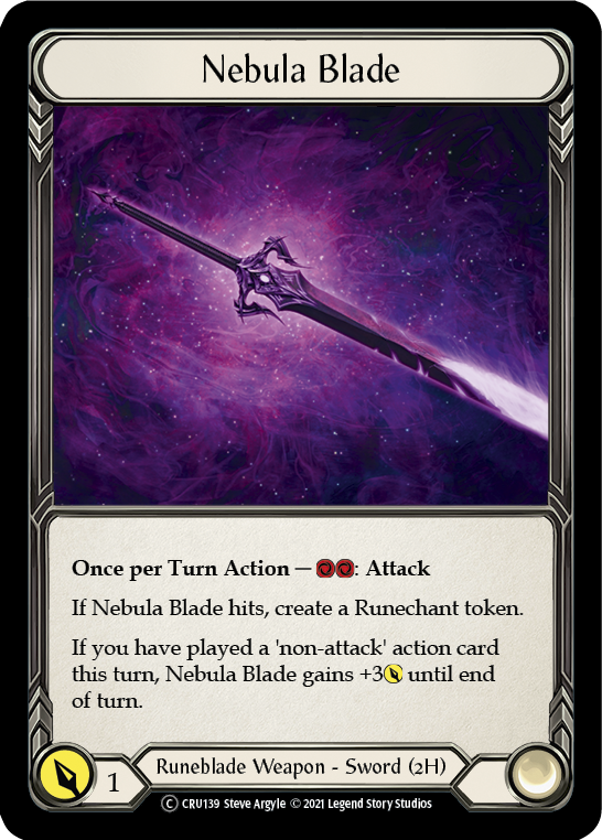 Nebula Blade [U-CRU139-RF] Unlimited Rainbow Foil | Gamers Paradise