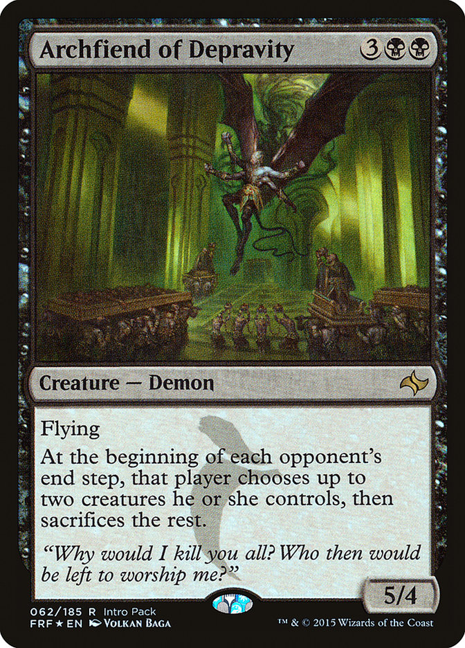 Archfiend of Depravity (Intro Pack) [Fate Reforged Promos] | Gamers Paradise