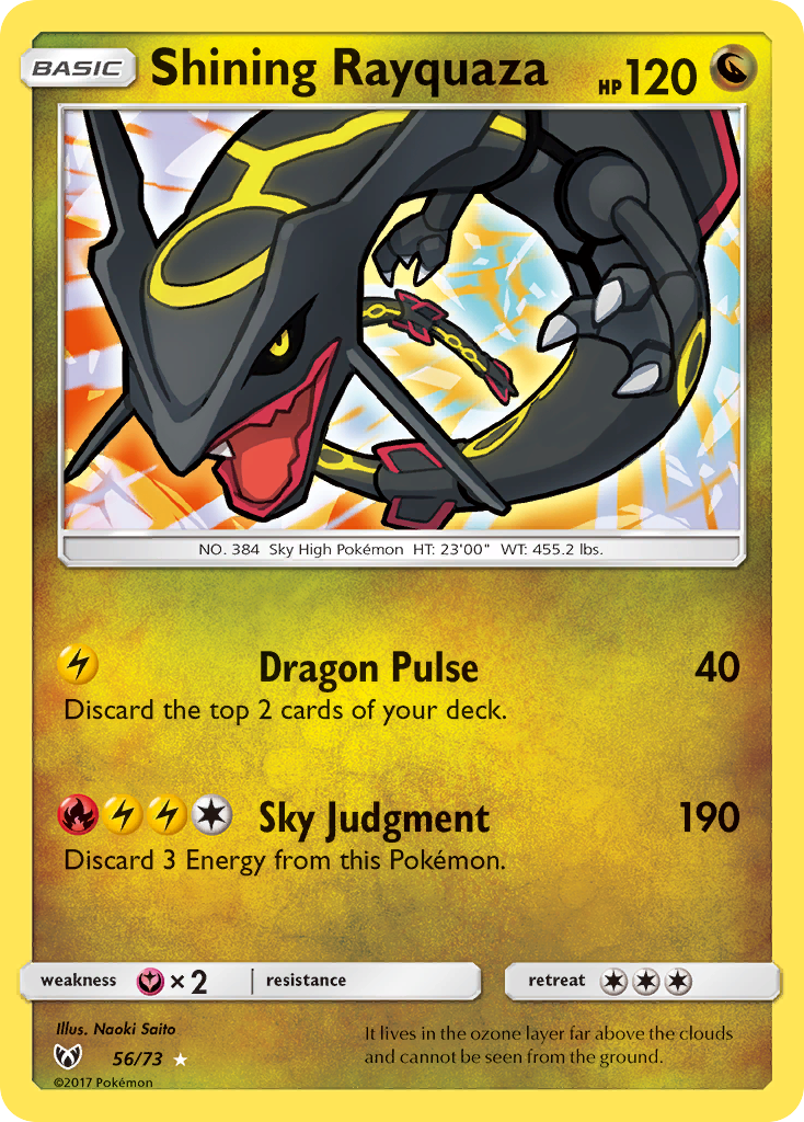 Shining Rayquaza (56/73) [Sun & Moon: Shining Legends] | Gamers Paradise