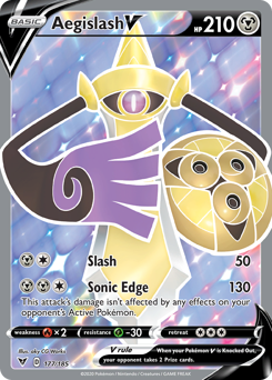 Aegislash V (177/185) [Sword & Shield: Vivid Voltage] | Gamers Paradise