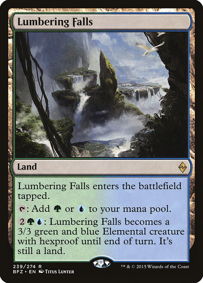 Lumbering Falls [Battle for Zendikar] | Gamers Paradise