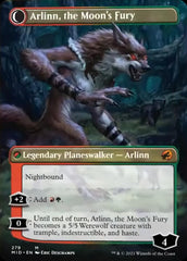 Arlinn, the Pack's Hope // Arlinn, the Moon's Fury (Borderless) [Innistrad: Midnight Hunt] | Gamers Paradise