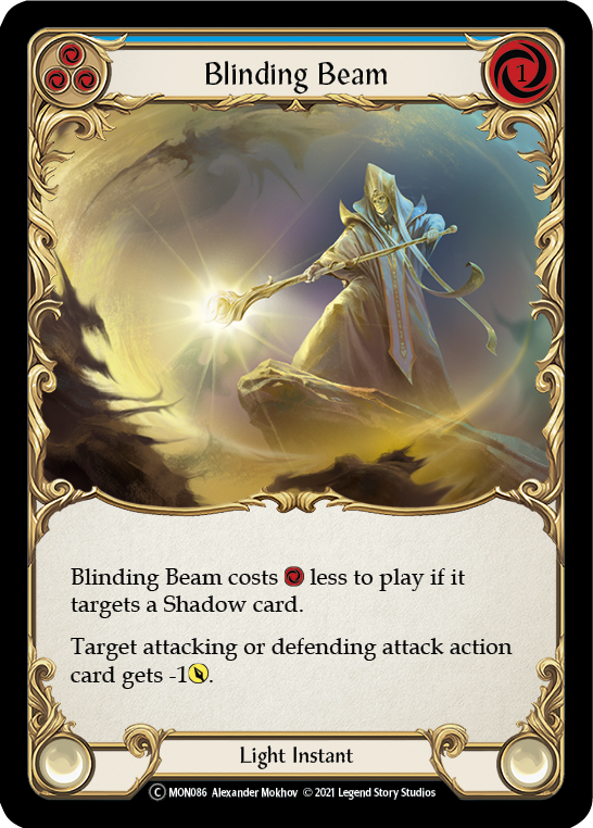 Blinding Beam (Blue) [U-MON086-RF] Unlimited Rainbow Foil | Gamers Paradise