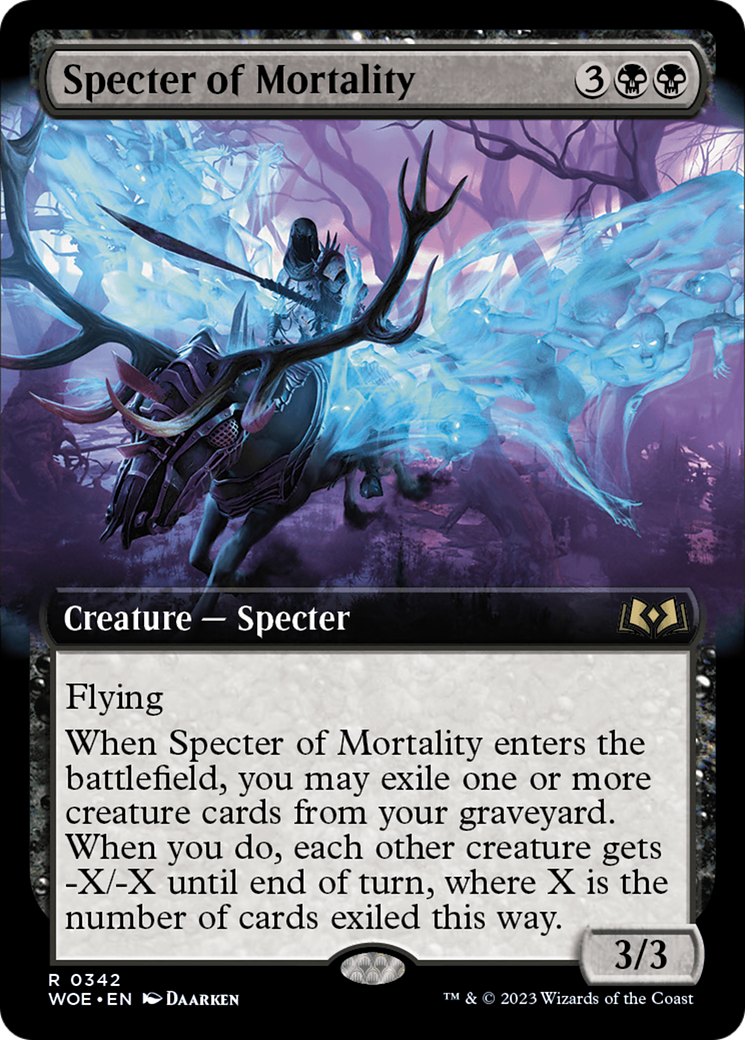 Specter of Mortality (Extended Art) [Wilds of Eldraine] | Gamers Paradise