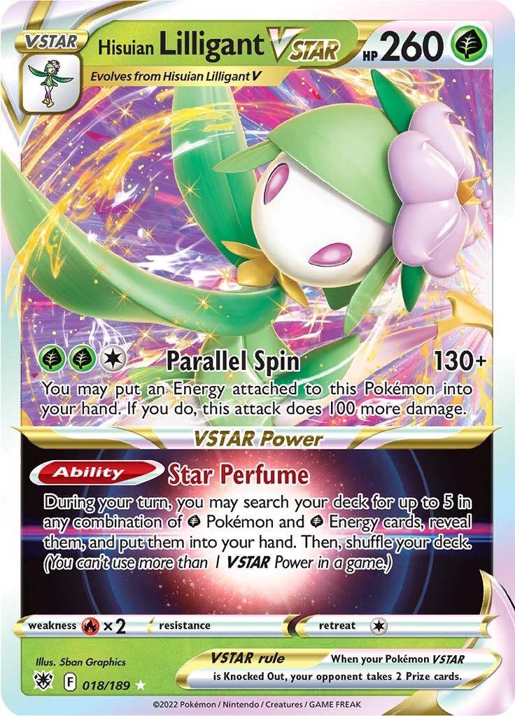 Hisuian Lilligant VSTAR (018/189) [Sword & Shield: Astral Radiance] | Gamers Paradise