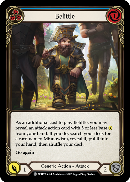 Belittle (Blue) [MON268-RF] 1st Edition Rainbow Foil | Gamers Paradise