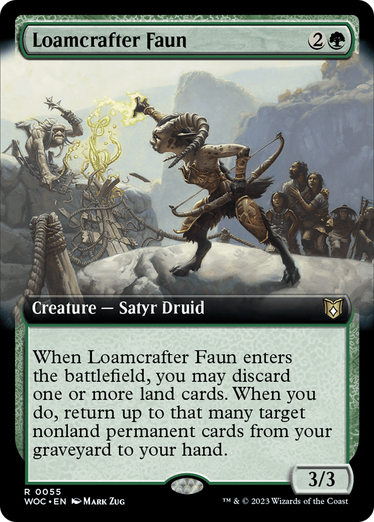 Loamcrafter Faun (Extended Art) [Wilds of Eldraine Commander] | Gamers Paradise