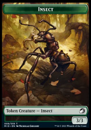 Insect Token [Innistrad: Midnight Hunt Tokens] | Gamers Paradise