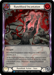 Runeblood Incantation (Blue) [EVR109] (Everfest)  1st Edition Extended Art Rainbow Foil | Gamers Paradise