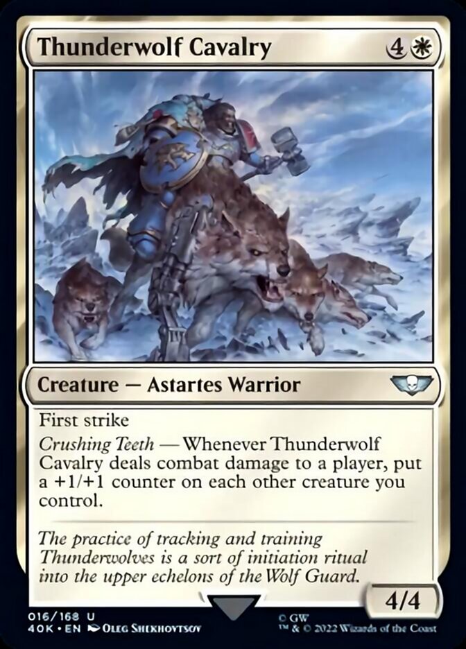 Thunderwolf Cavalry (Surge Foil) [Universes Beyond: Warhammer 40,000] | Gamers Paradise