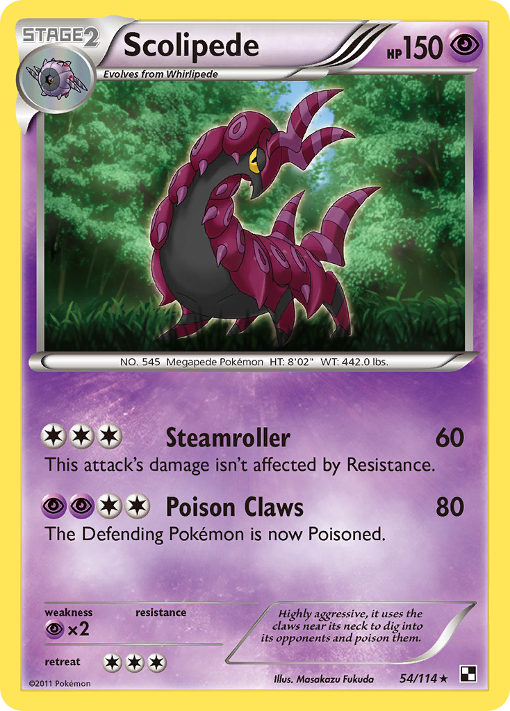 Scolipede (54/114) [Black & White: Base Set] | Gamers Paradise