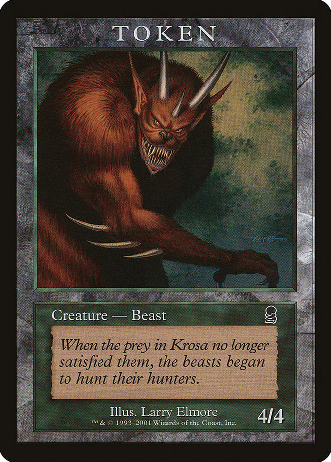 Beast Token [Magic Player Rewards 2001] | Gamers Paradise
