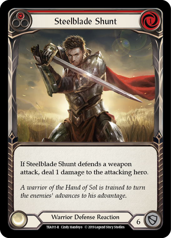 Steelblade Shunt (Red) [TEA011-R] 1st Edition Normal | Gamers Paradise