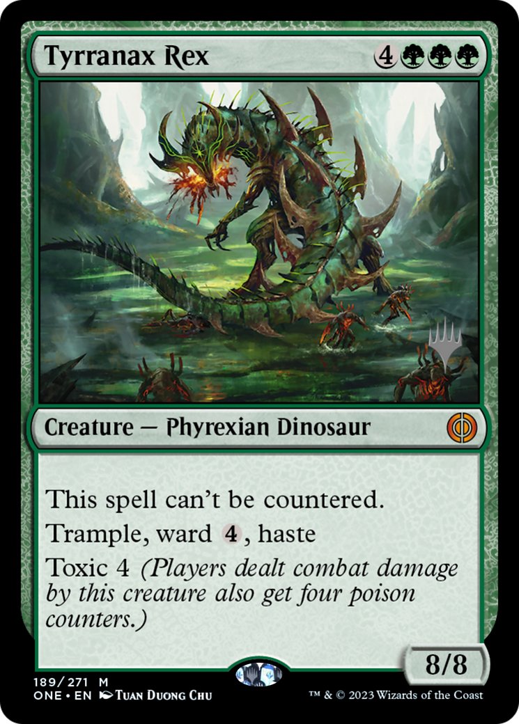 Tyrranax Rex (Promo Pack) [Phyrexia: All Will Be One Promos] | Gamers Paradise