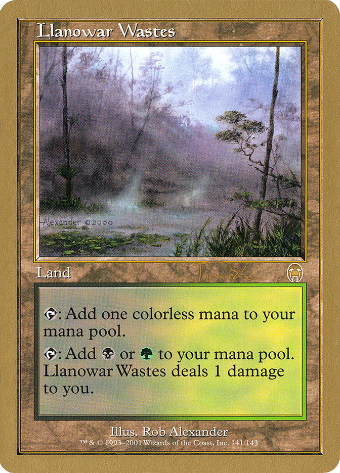 Llanowar Wastes (Jan Tomcani) [World Championship Decks 2001] | Gamers Paradise