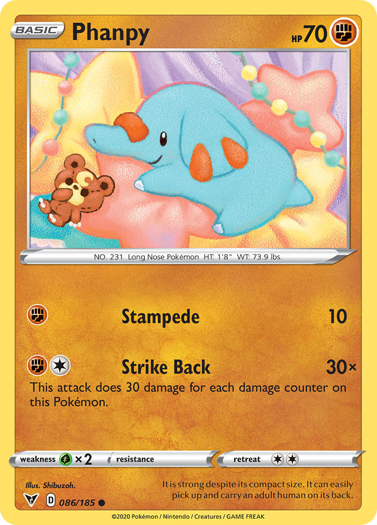 Phanpy (086/185) [Sword & Shield: Vivid Voltage] | Gamers Paradise