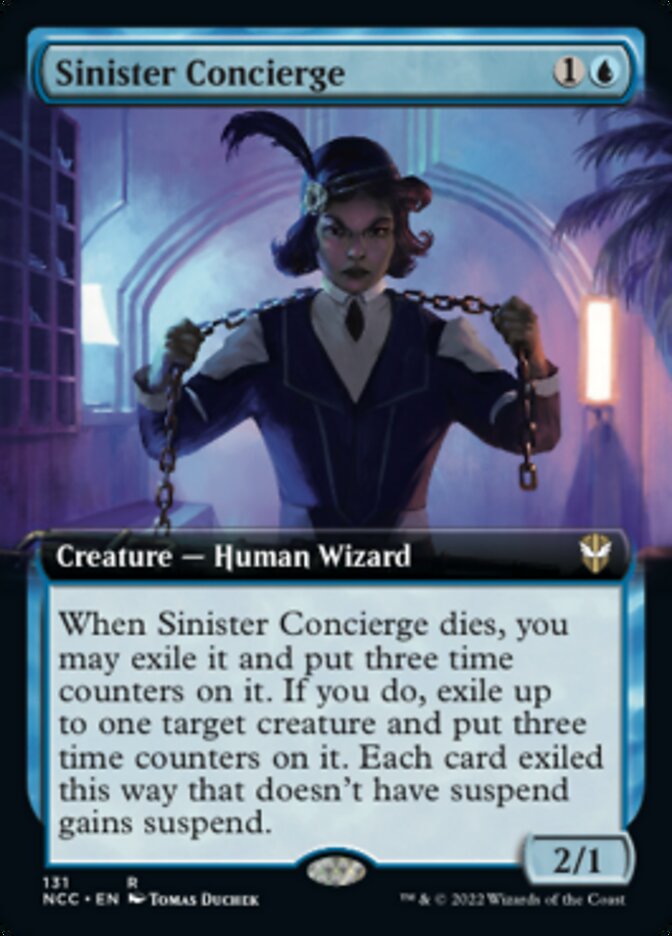 Sinister Concierge (Extended Art) [Streets of New Capenna Commander] | Gamers Paradise