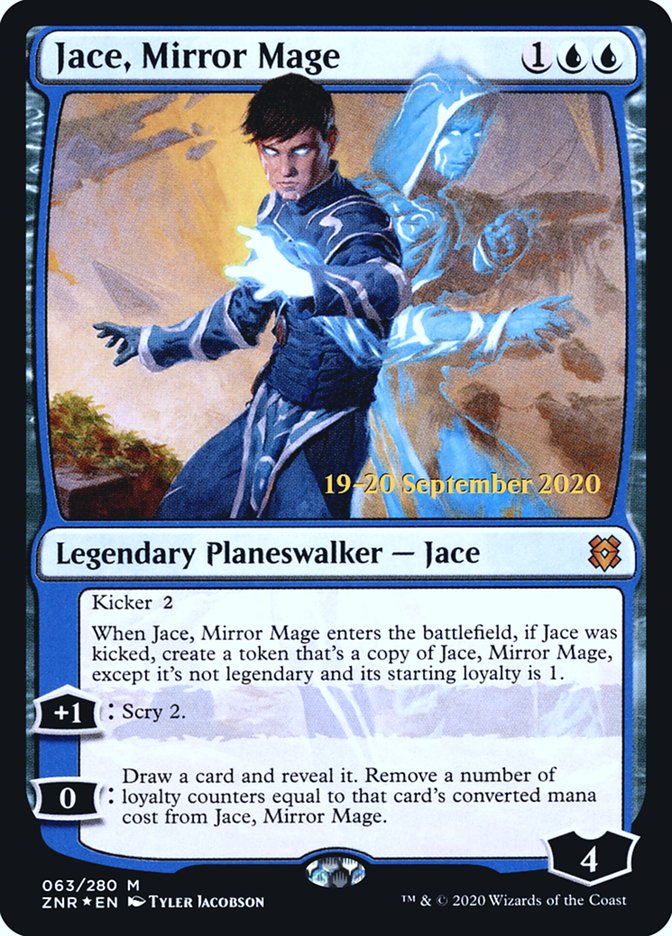 Jace, Mirror Mage [Zendikar Rising Prerelease Promos] | Gamers Paradise