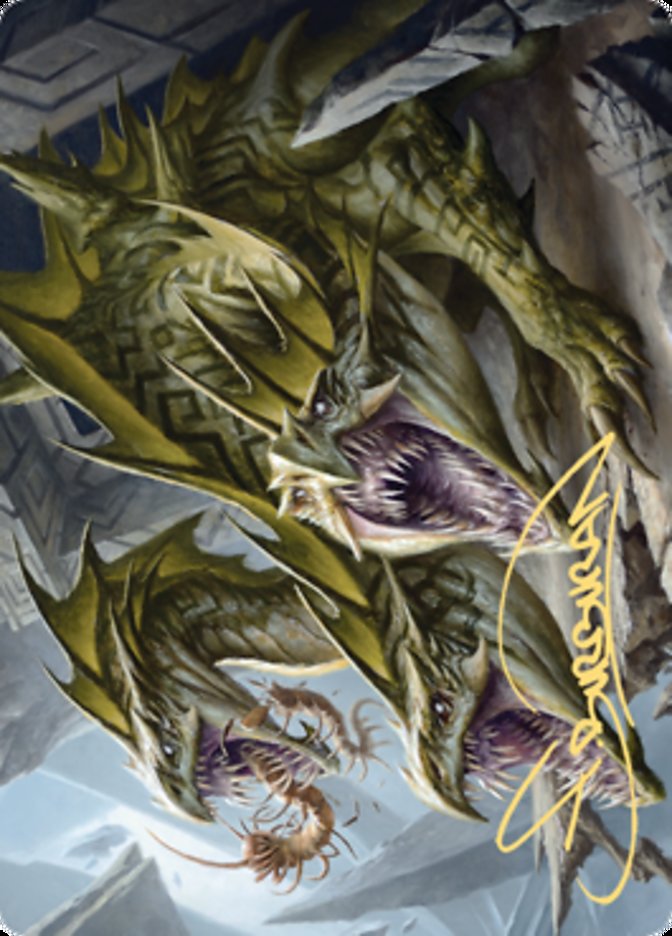 Grakmaw, Skyclave Ravager Art Card (Gold-Stamped Signature) [Zendikar Gamers Paradise Grakmaw, Skyclave Ravager Art Card (Gold-Stamped Signature) [Zendikar Gamers Paradise