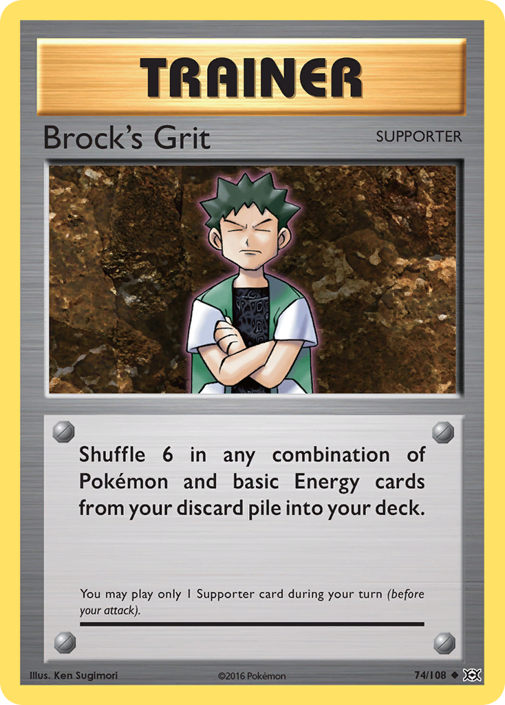 Brock's Grit (74/108) [XY: Evolutions] | Gamers Paradise